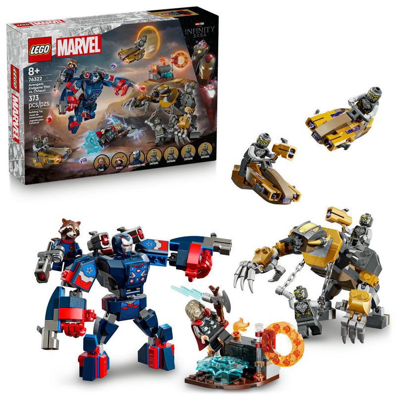 LEGO---Super-Heroes-Marvel---Vingadores--Ultimato-Thor-Vs-Chitauri---76322-0