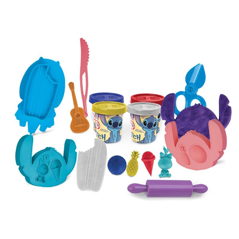 Conjunto-Massa-De-Modelar---Disney---Stitch---Kit-Brincadeiras---Cotiplas-0
