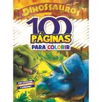 Livro-Para-Colorir---Editora-Rideel---100-Paginas-Para-Colorir---Dinossauros---Catavento-0