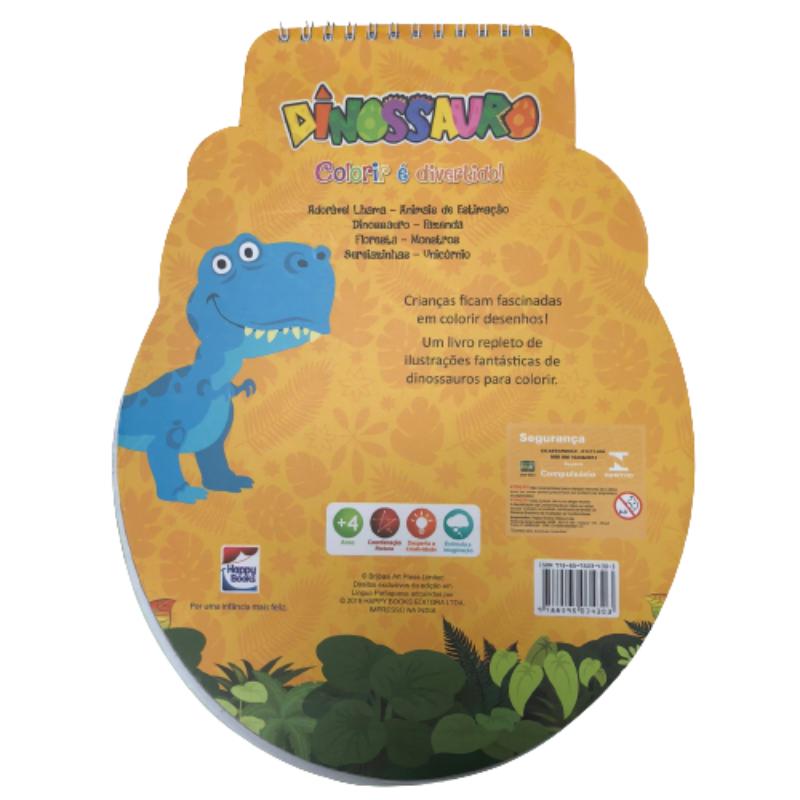Livro-para-Colorir---Happy-Books---Colorir-e-Divertido--Dinossauro---Catavento-1