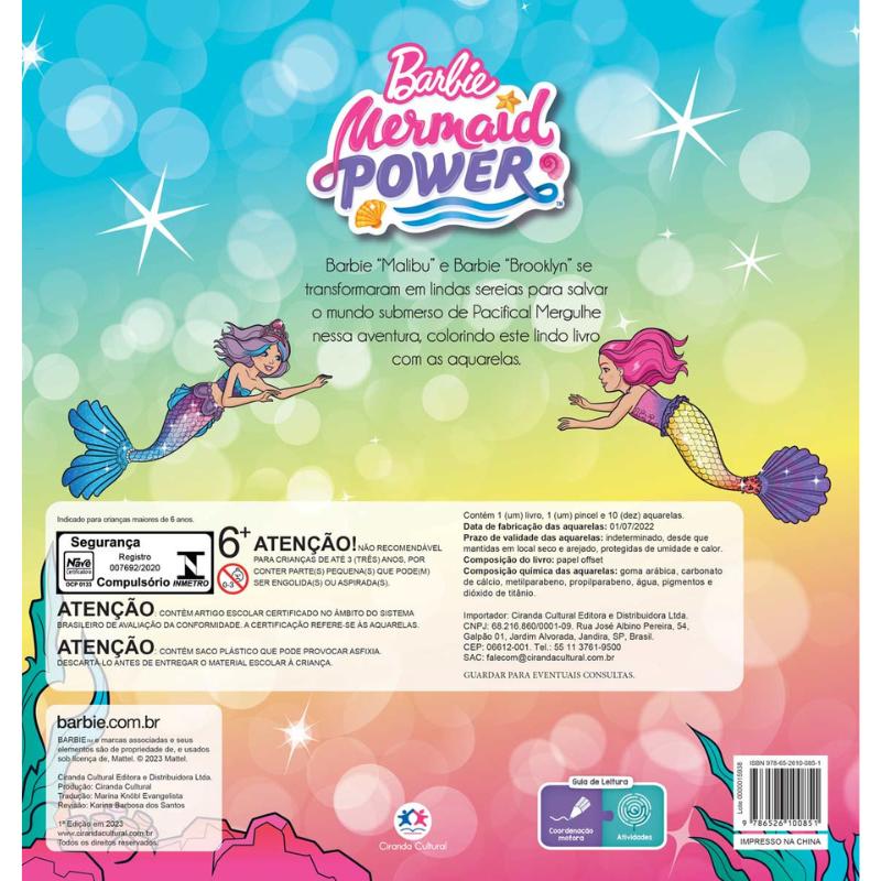 Livro-Para-Colorir---Barbie---No-Mundo-Das-Sereias---Aquarela---Catavento-1