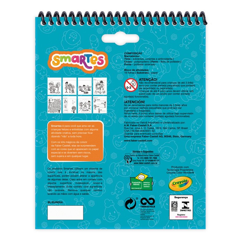 Conjunto-Para-Colorir---Esquadrao-Eureka---Smartes---Bloco-De-Atividades---Faber-Castell-1