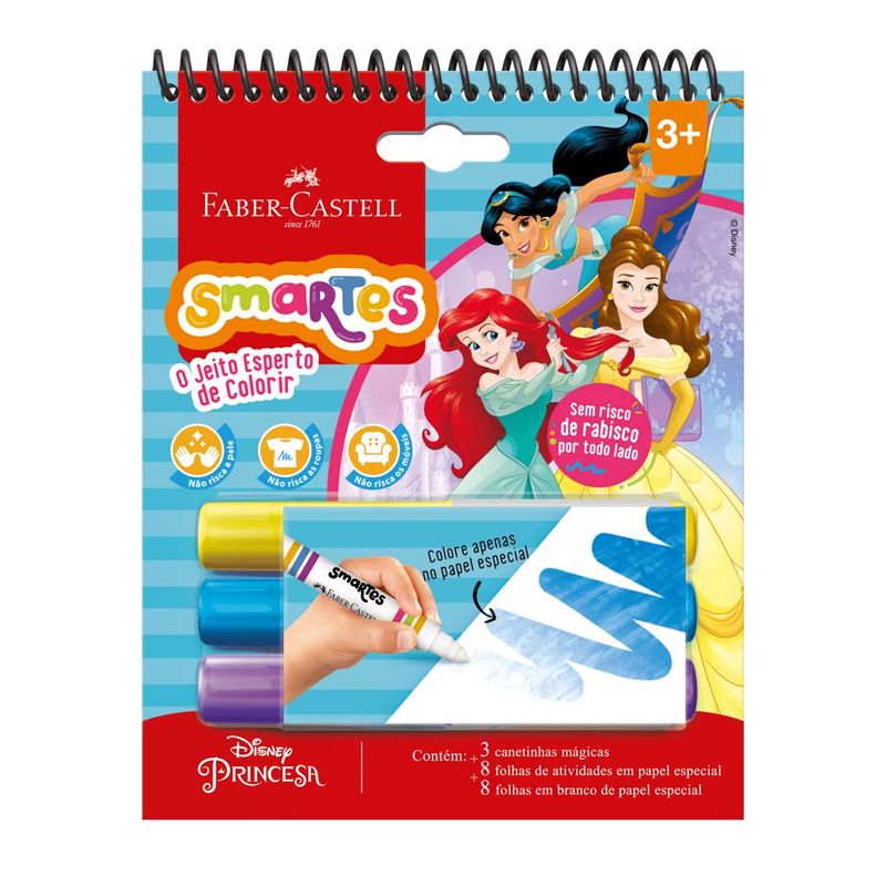 Bloco-de-Atividades---Colorir-Smartes---Princesas---Faber-Castell-0