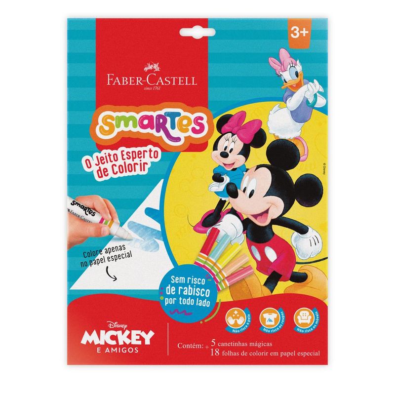 Conjunto-De-Colorir---Disney---Mickey---18-Folhas-Para-Colorir-E-5-Canetinhas-Magicas---Faber-0