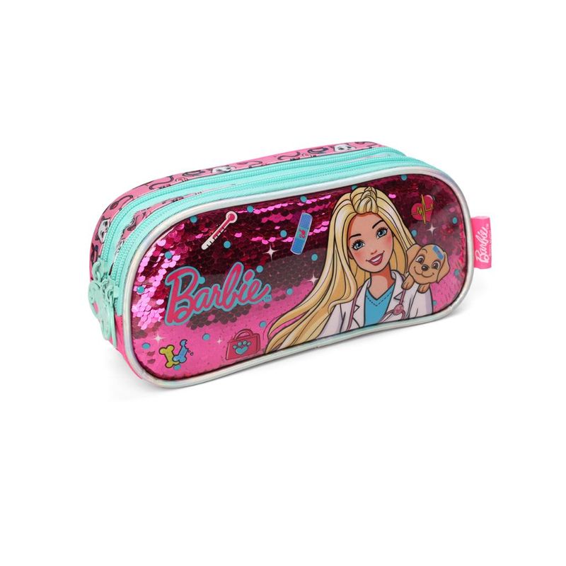 Estojo-Infantil-Duplo---Barbie---Luxcel---Rosa-2