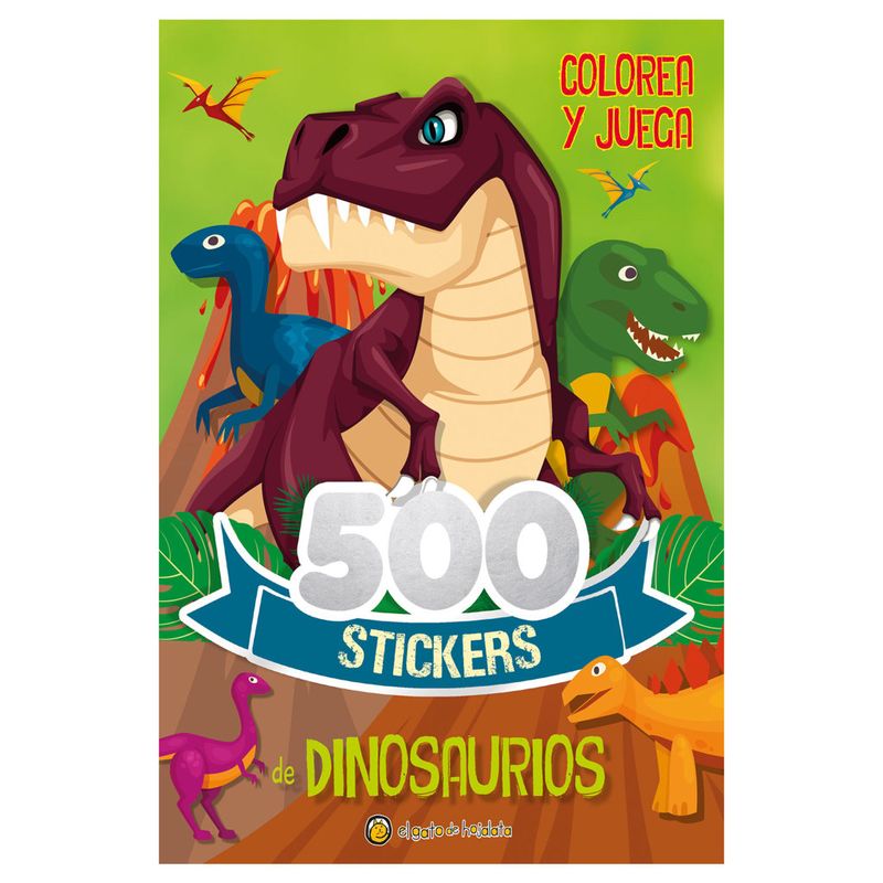 Livro-Infantil-de-Atividades---500-Adesivos---Dinossauros---Catavento-0