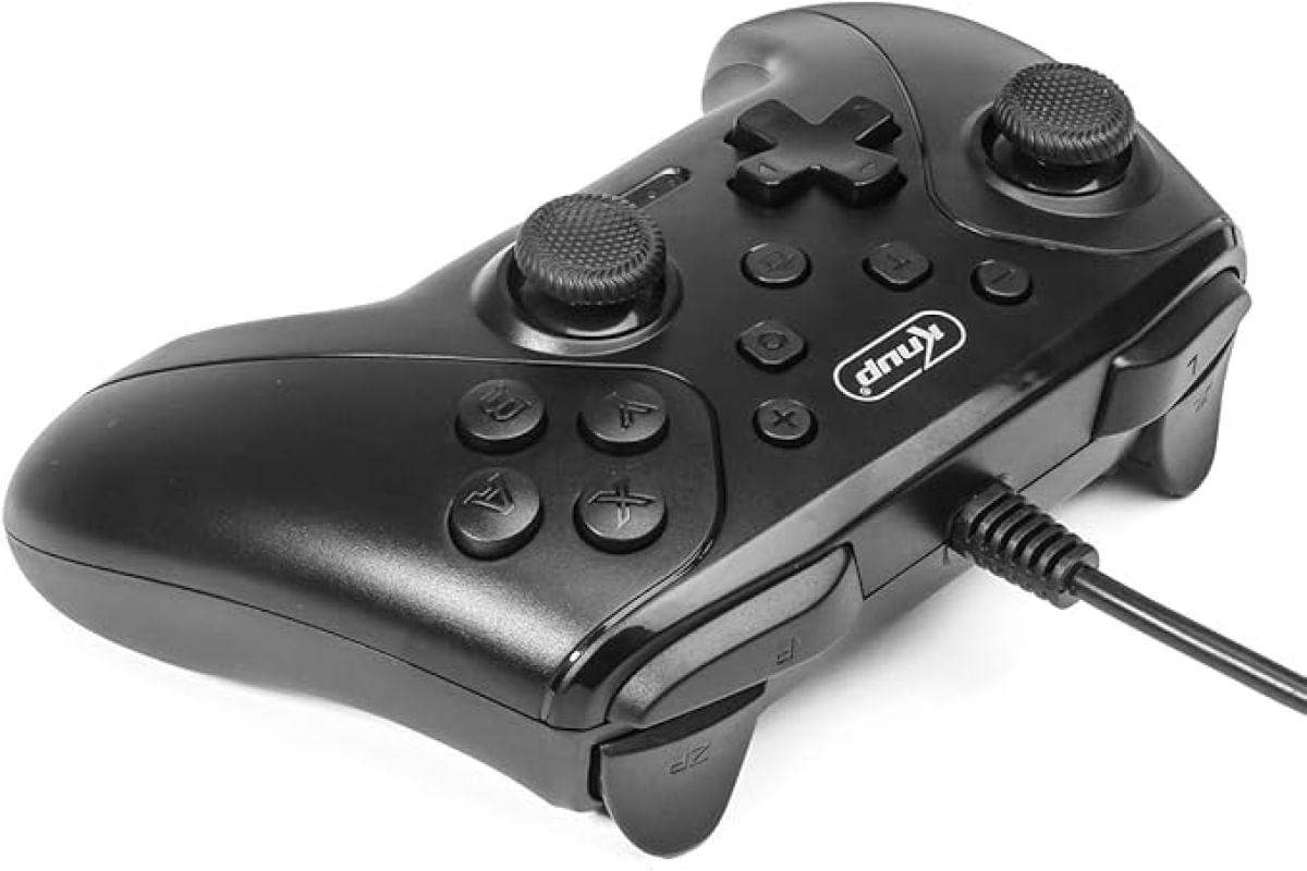 Controle joystick Knup KP-CN700 Compatível com PC Nintendo Switch  PS3 Android com Fio USB