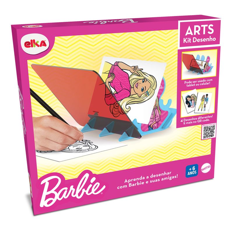 Conjunto-De-Artes---Barbie---Kit-De-Desenho---Elka-1