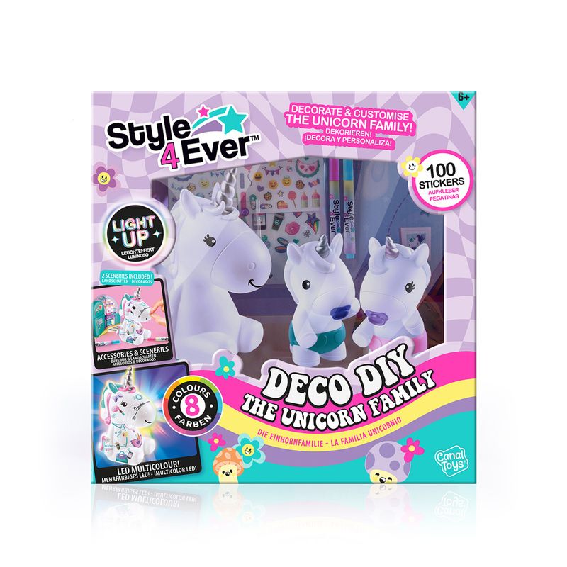 Conjunto-De-Artes---Decore-Sua-Luminaria---Familia-De-Unicornio---Fun-1
