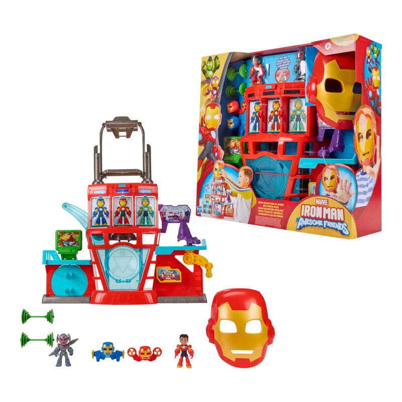 Playset-E-Mini-Figuras---Marvel---Homem-De-Ferro---Quartel---Hasbro-0