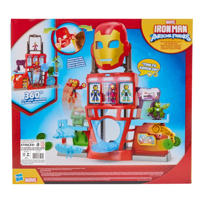Playset-E-Mini-Figuras---Marvel---Homem-De-Ferro---Quartel---Hasbro-2