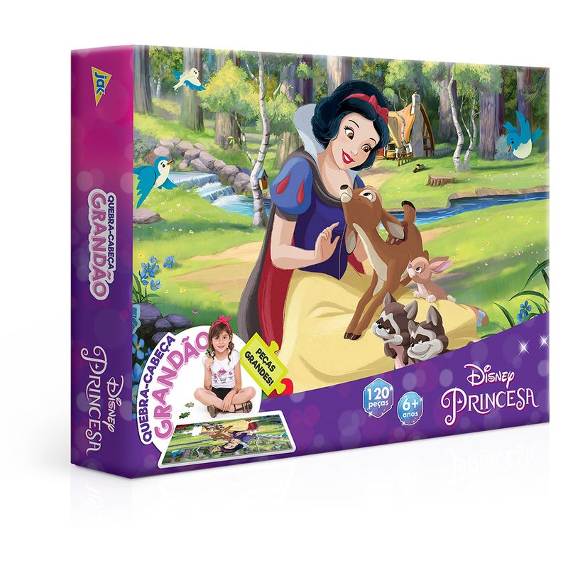 Quebra-cabeca-120-pecas-grandao---Branca-de-neve---Toyster-0