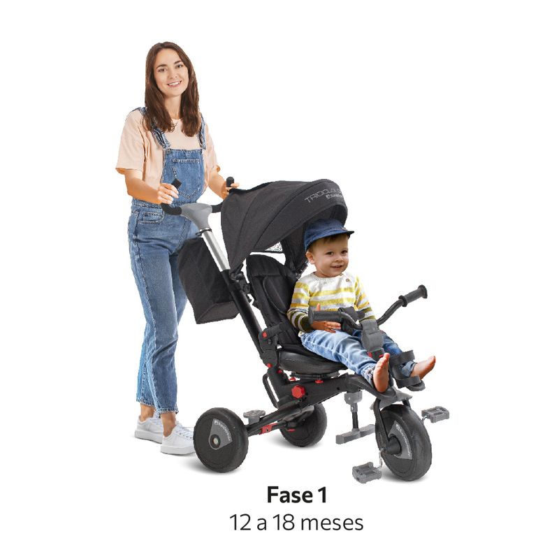 Veiculo-De-Passeio---Triciclo-Smart---Fases---Com-Pedal---Bandeirante---Preto--2