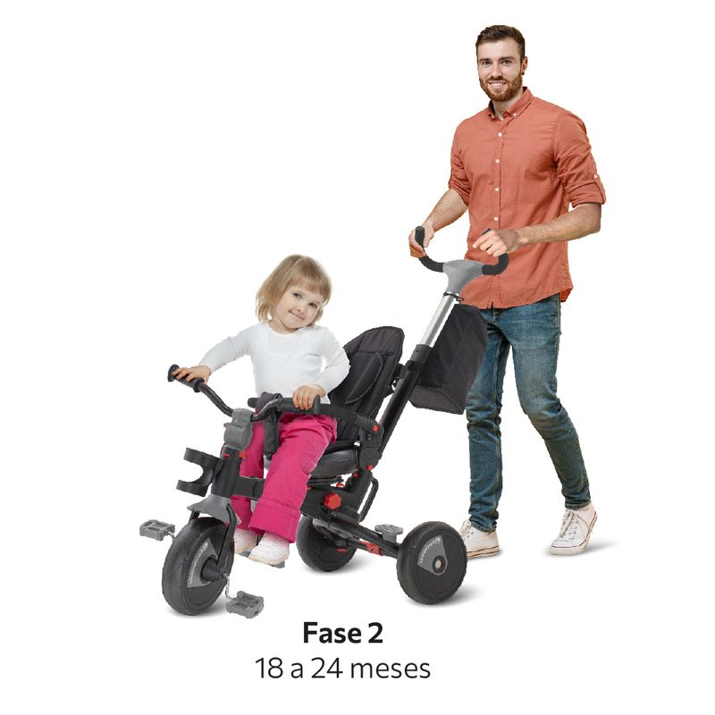 Veiculo-De-Passeio---Triciclo-Smart---Fases---Com-Pedal---Bandeirante---Preto--5