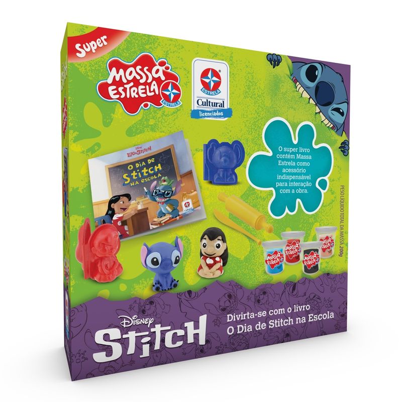 Conjunto-Massa-De-Modelar---Disney---Stitch---Livro-O-Dia-De-Stitch-Na-Escola---Estrela--0