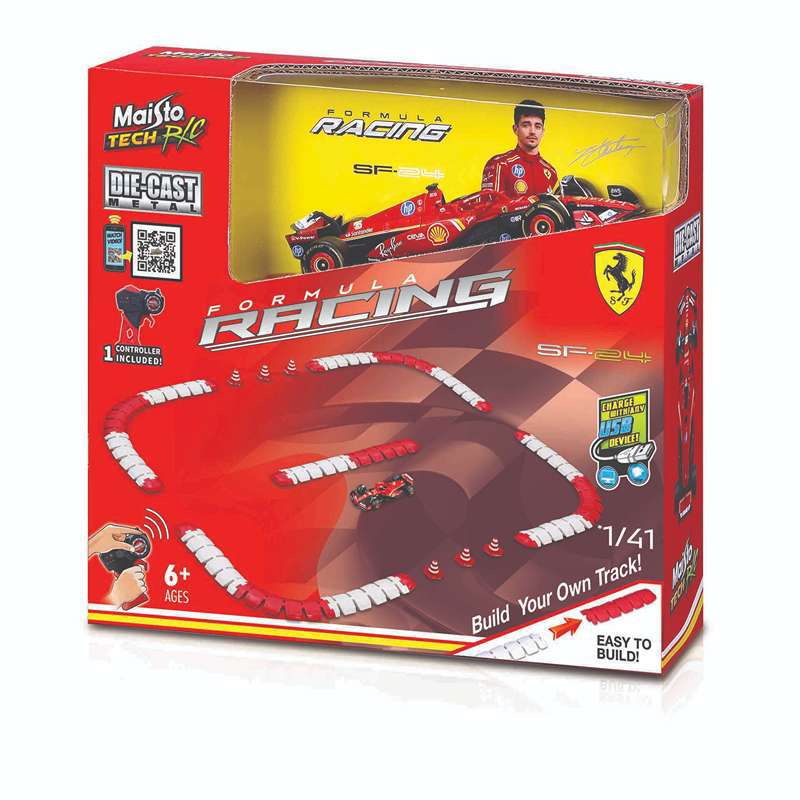 Carrinho-Radio-Controle-Com-Pista---Formula-1---Ferrari-SF-24---Maisto--3