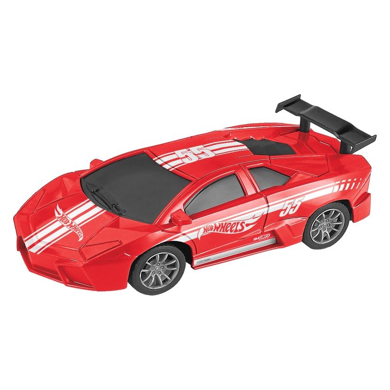 Carro-De-Corrida---Hot-Whells---Red-Storm---1-24-Rc---4-Canais---Vermelho-0