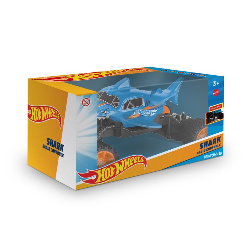 Carro-De-Corrida---Hot-Whells---Shark---1-24-Rc---4-Canais---Azul-2