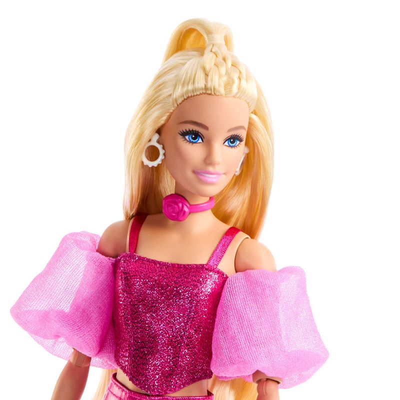 Boneca-Articulada---Barbie---Deluxe-Style---Conjunto-Rosa-Metalico---Mattel-5