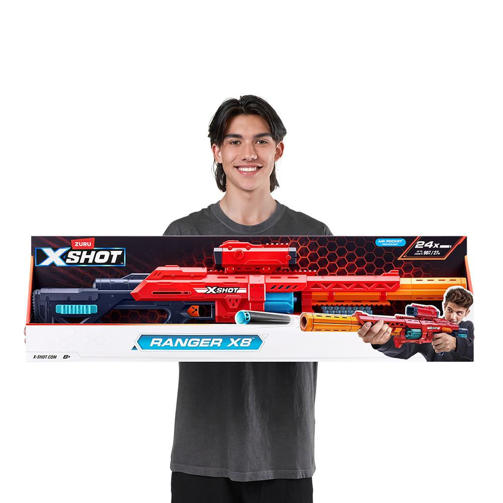 Lançador de dardos X-Shot Red, Candide, Ranger X8 - Ri Happy