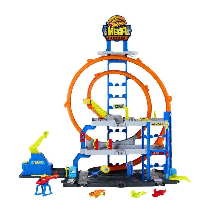 Pista-De-Brinquedo---Hot-Whells---City---Mega-Garagem---Mattel-0