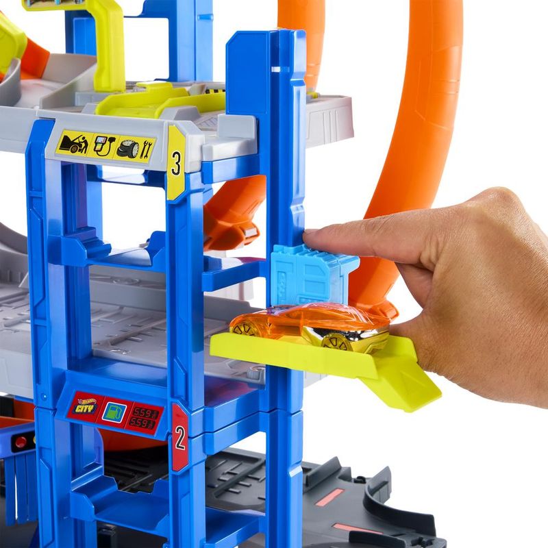 Pista-De-Brinquedo---Hot-Whells---City---Mega-Garagem---Mattel-6