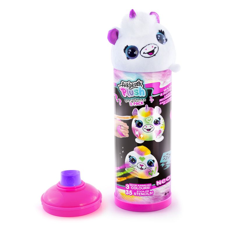 Pelucia---2-Mini-Pelucias---Airbrush---Neon---Surpresa---Para-Pintar---Fun-5