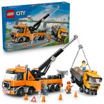 LEGO---City-Big-Vehicles---Caminhao-De-Reboque-Pesado-Com-Guindaste---60467-0