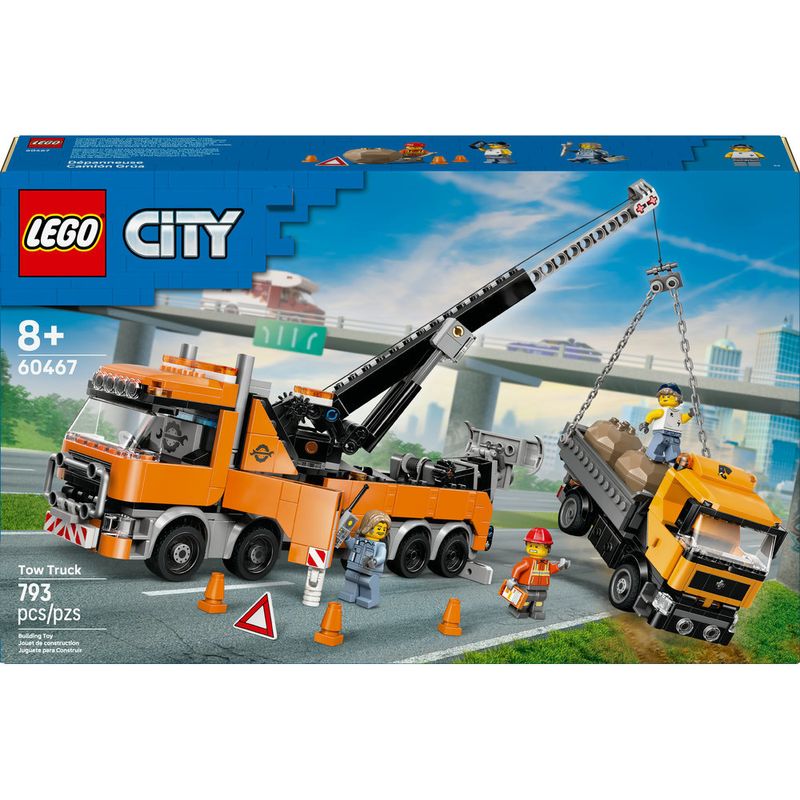LEGO---City-Big-Vehicles---Caminhao-De-Reboque-Pesado-Com-Guindaste---60467-1