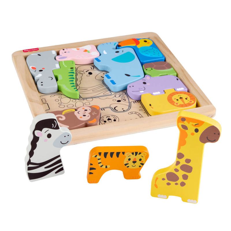 Brinquedo-Educativo---Fisher-Price---Amigos-Animaizinhos-De-Madeira---Unissex-0