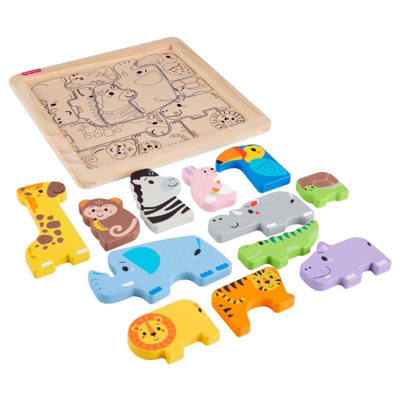 Brinquedo-Educativo---Fisher-Price---Amigos-Animaizinhos-De-Madeira---Unissex-2