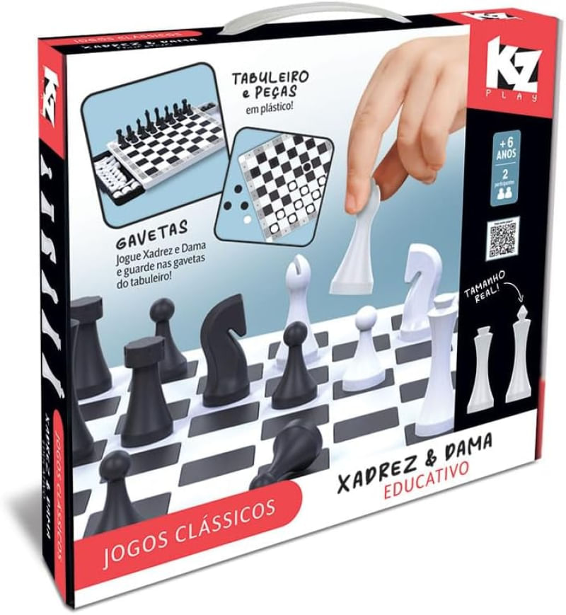 XADREZ E DAMA EDUCATIVO - ELKA - Ri Happy