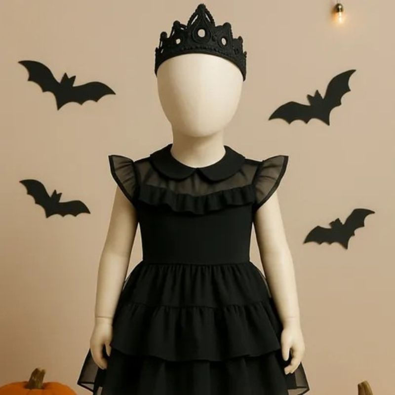 Kit Infantil Fantasia Princesa Bruxinha M de 06 a 08 Anos