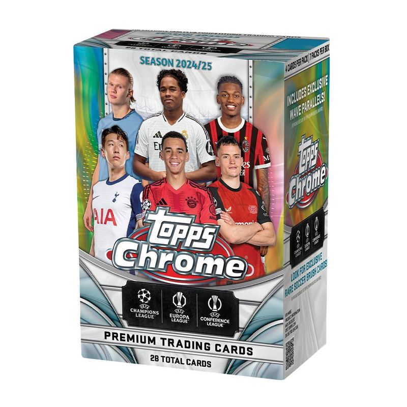 Cartas-Colecionaveis---Ucc-Chrome-2024-25---Value-Box-28-Cards---Topps-0