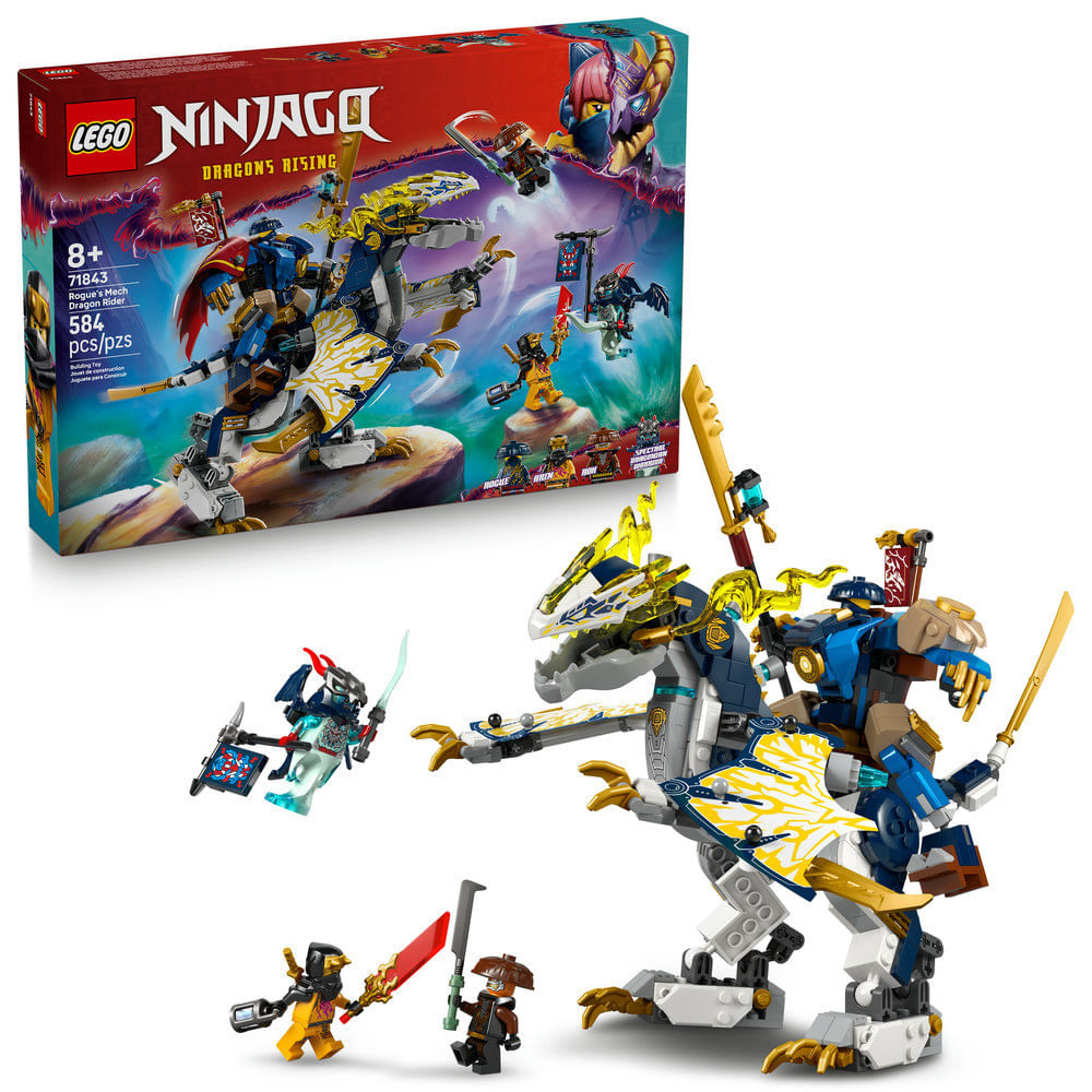 LEGO - Ninjago - Meca Condutor de Dragão do Rogue - 71843 - Ri Happy