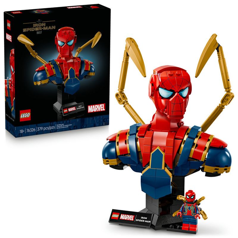 LEGO---Super-Heroes-Marvel---Busto-Do-Homem-Aranha-De-Ferro---76326-0