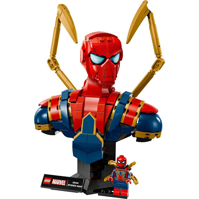 LEGO---Super-Heroes-Marvel---Busto-Do-Homem-Aranha-De-Ferro---76326-2