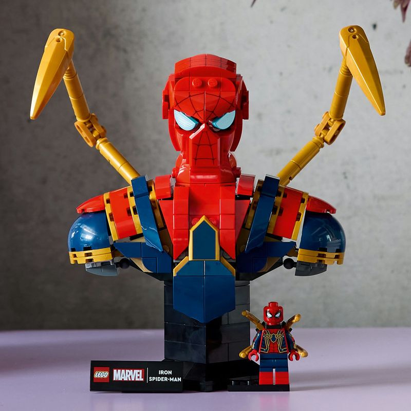 LEGO---Super-Heroes-Marvel---Busto-Do-Homem-Aranha-De-Ferro---76326-4