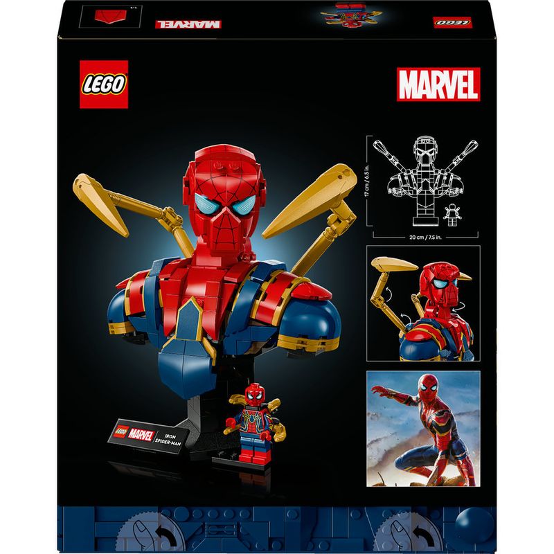 LEGO---Super-Heroes-Marvel---Busto-Do-Homem-Aranha-De-Ferro---76326-6