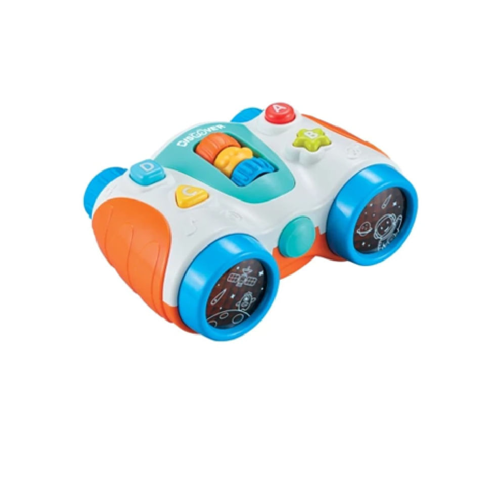 BINOCULO MUSICAL SONS CORES E LUZES PARA BEBES (FGP005) - FROG TOYS