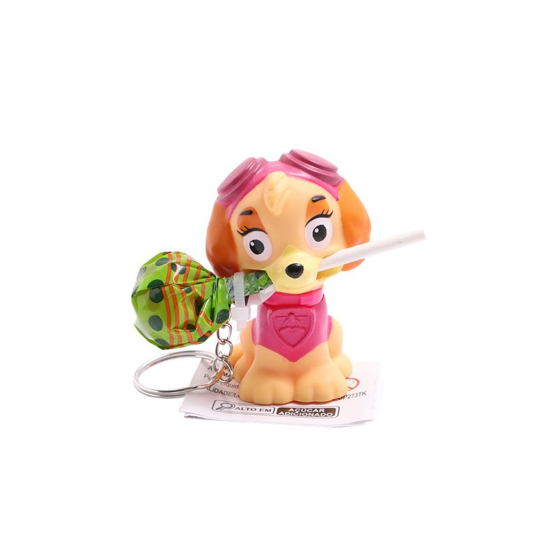 Chaveiros-3D-Com-Pirulitos-Sabor-Morango---Patrulha-Canina---Sortido---Fun-3
