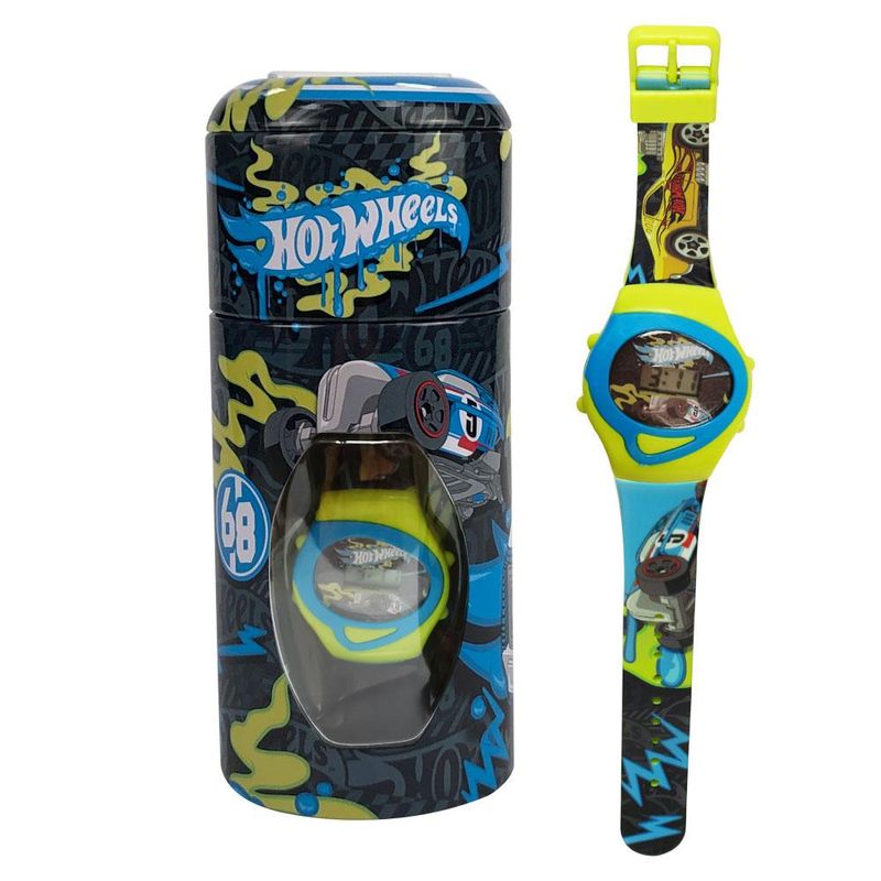 Relogio-Infantil-com-Cofrinho---Fun---Hot-Wheels---Preto-1