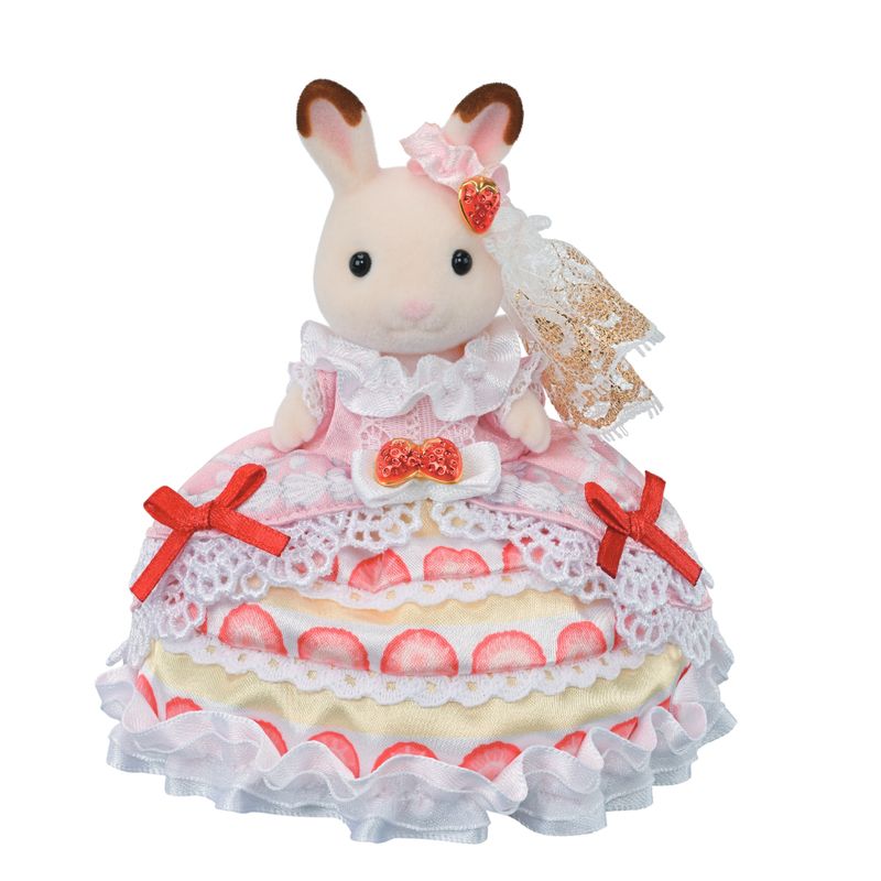 Sylvanian-Families---Aniversario-Da-Freya---Vestido-Bolo-De-Morango---Epoch-0