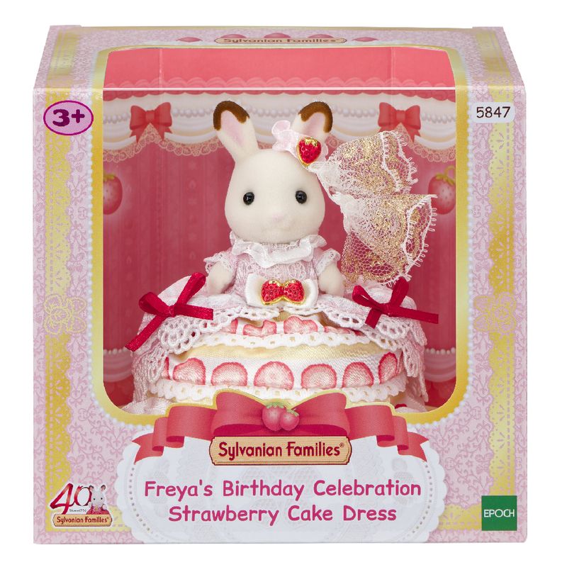 Sylvanian-Families---Aniversario-Da-Freya---Vestido-Bolo-De-Morango---Epoch-1
