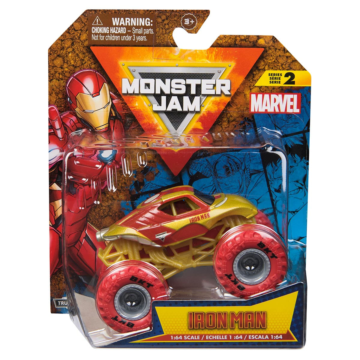 Monster Jam - Carrinho do Homem de Ferro 1:64 - Série 2 - Ri Happy