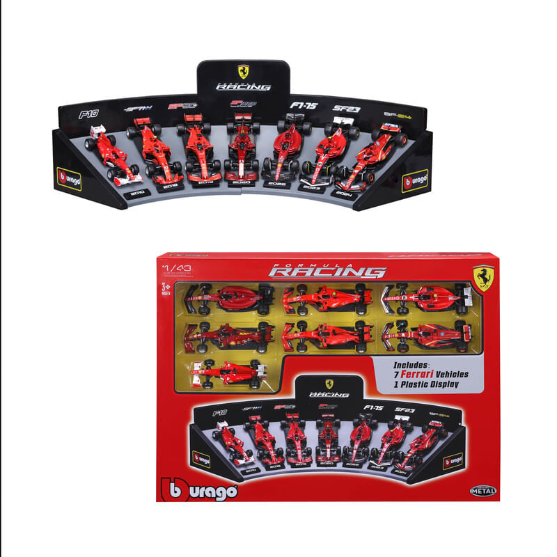 Conjunto-De-Miniaturas---Formula-1---1-43---7-Unidades---Com-Suporte-De-Exposicao---Maisto-3