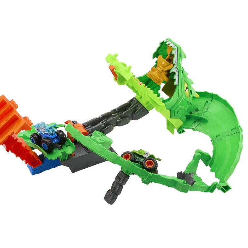 Pista-De-Percurso---Hot-Wheels---Tubaroes-Vs-Dinossauros--Destruicao-Dragao---Mattel-2