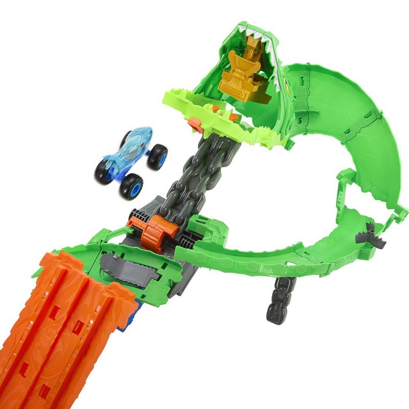 Pista-De-Percurso---Hot-Wheels---Tubaroes-Vs-Dinossauros--Destruicao-Dragao---Mattel-4