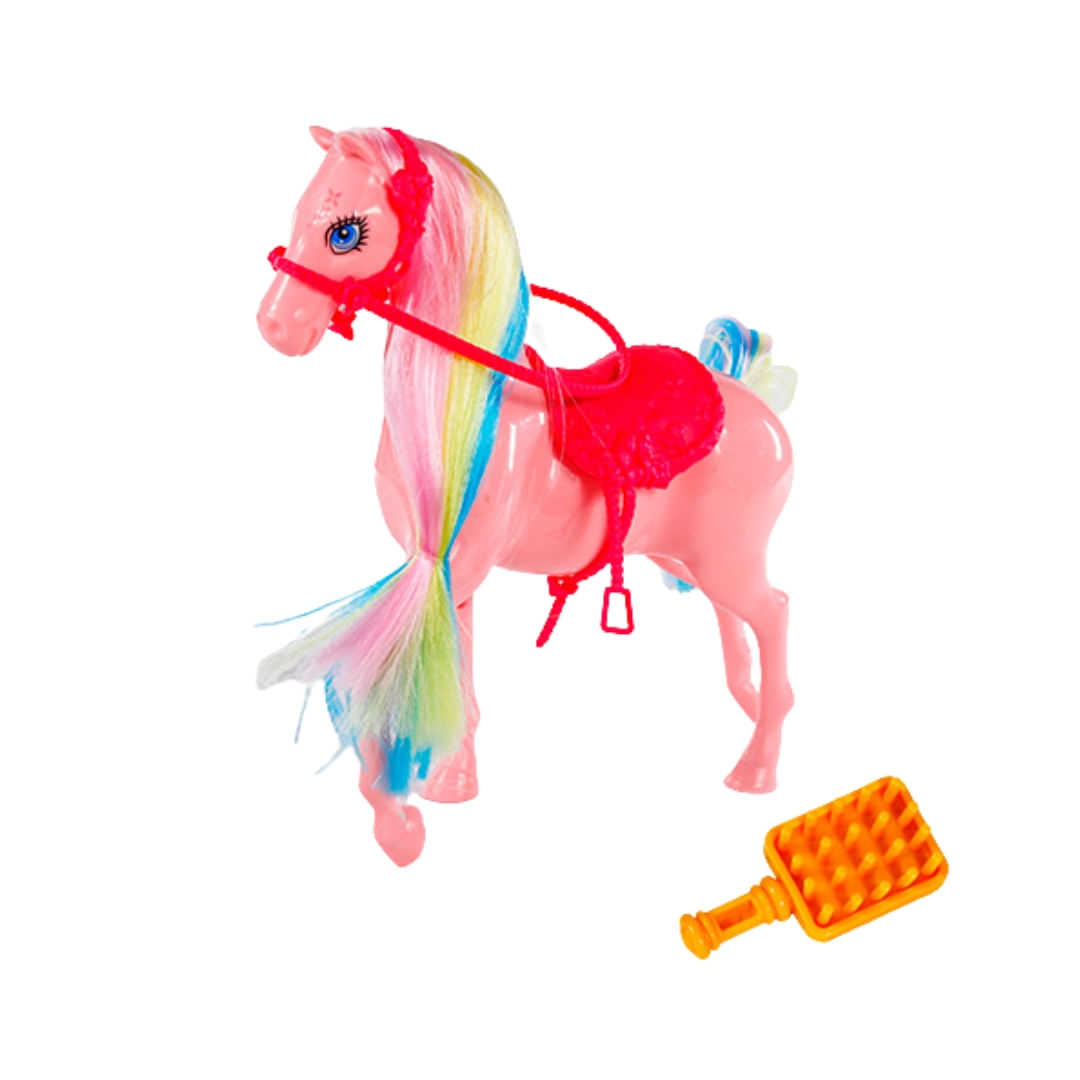 Cavalo da Princesa Rainbow Colors - Polibrinq - Ri Happy