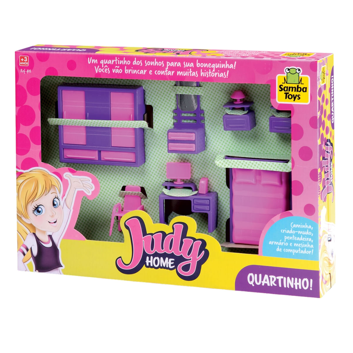 Mini Quartinho Com Acessórios Judy Home - Samba Toys - Ri Happy